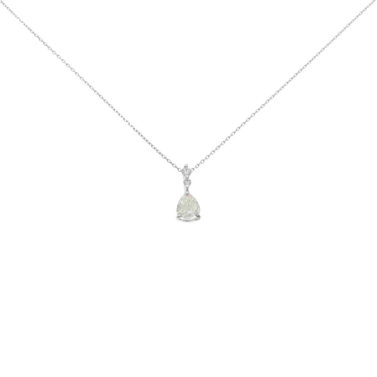 K18WG ダイヤモンド ネックレス 0.653CT