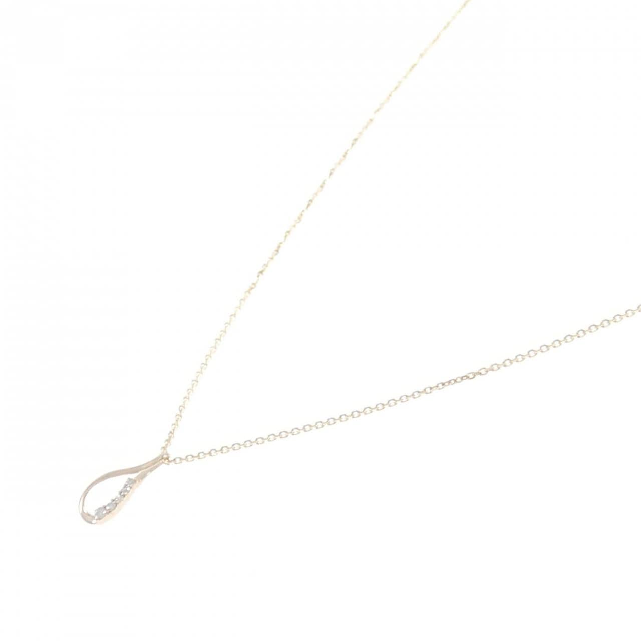 K10PG ダイヤモンド ネックレス 0.03CT