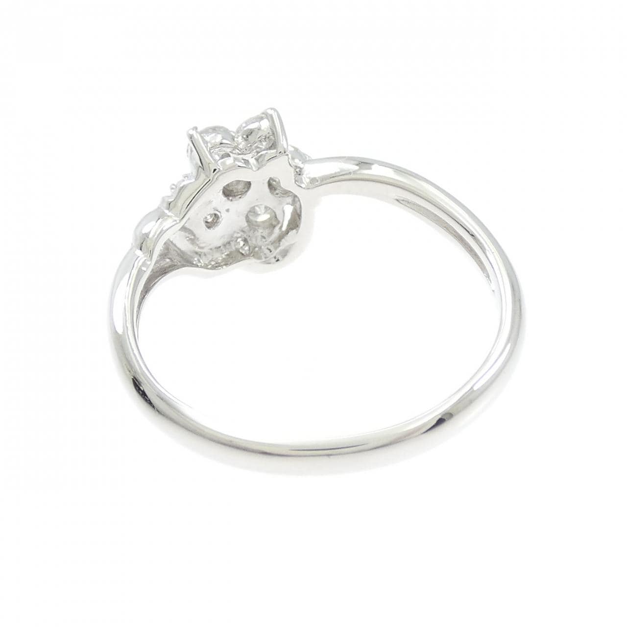 PT850 フラワー ダイヤモンド リング 0.33CT