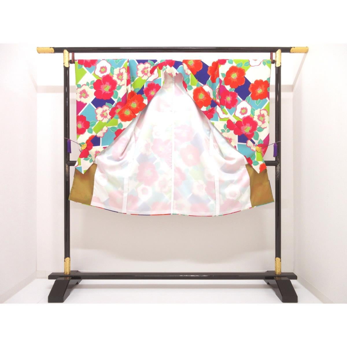 化繊　二尺袖　ショート丈　キスミス