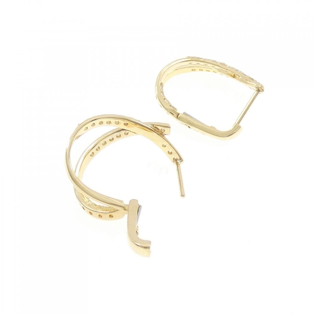 K18YG ダイヤモンド ピアス 0.30CT