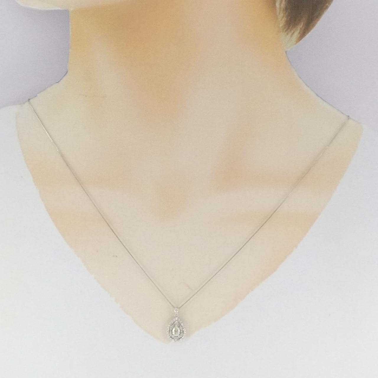 【新品】PT900/PT850 ダイヤモンド ネックレス 0.50CT