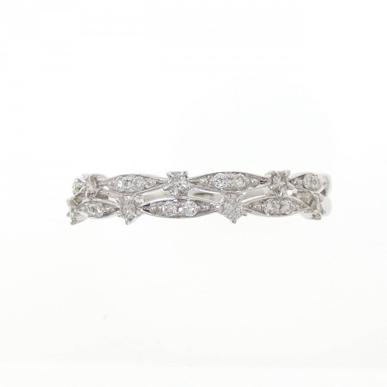 K18WG ダイヤモンド リング 0.10CT