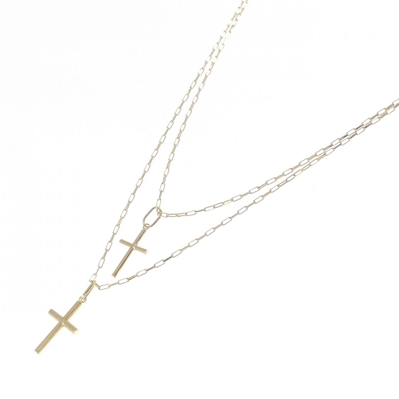 【新品】K18YG クロス ネックレス