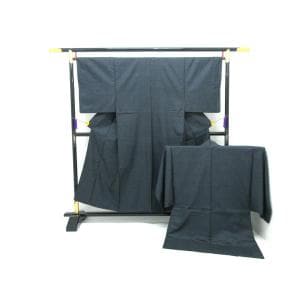 男物　１００山　きもの羽織２点セット【大島紬】