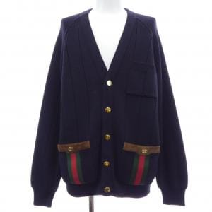 グッチ GUCCI ウェブ付きウールブレンドニットカーディガン 626349 XKBFJ カーディガン