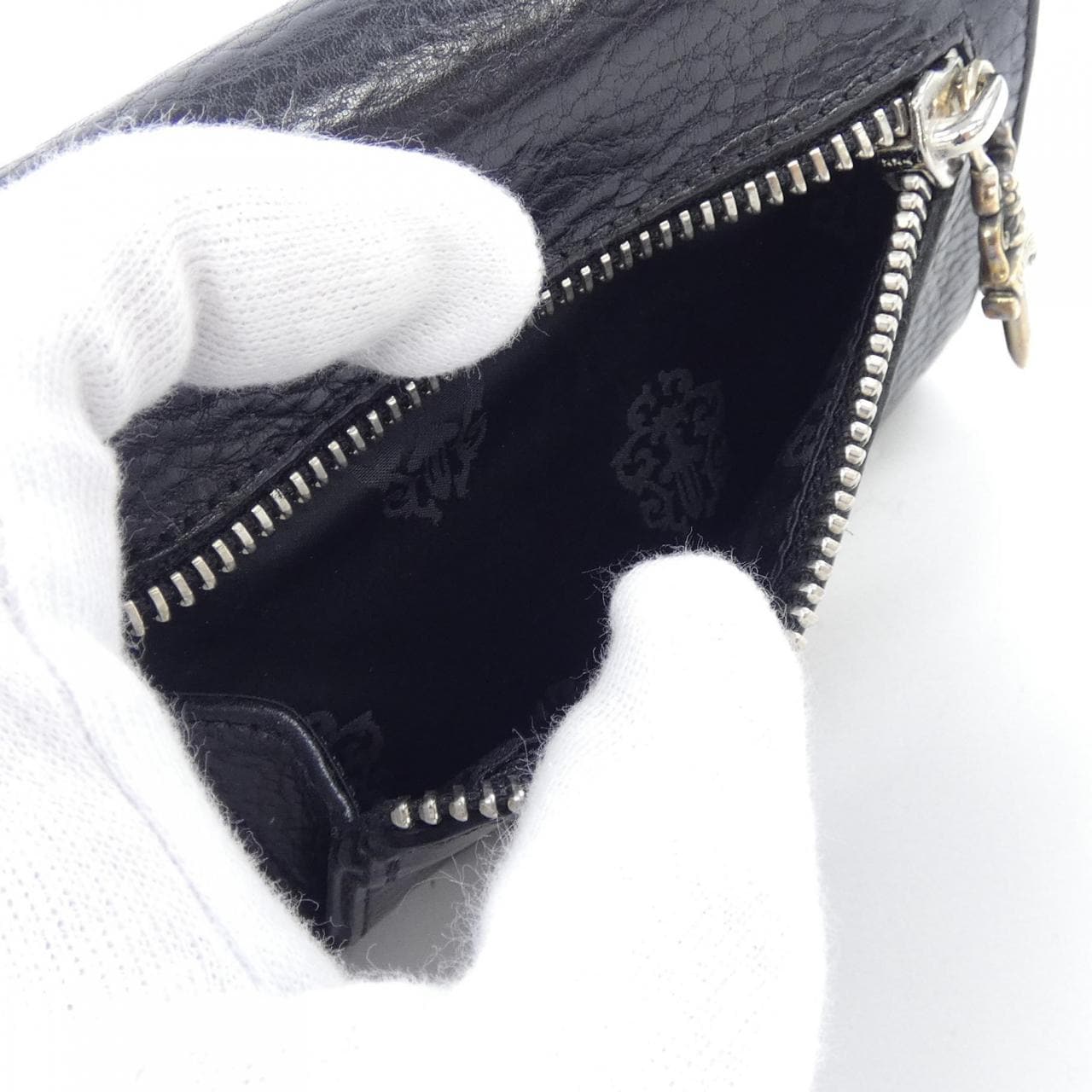 クロムハーツ CHROME HEARTS WAVE MINI CROSS CH SCROLL LABEL 302166386A06XXX280 WALLET