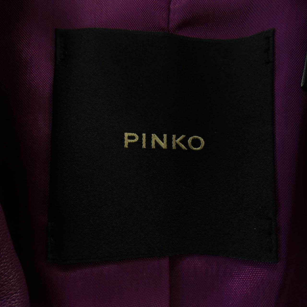 ピンコ PINKO レザーライダースジャケット
