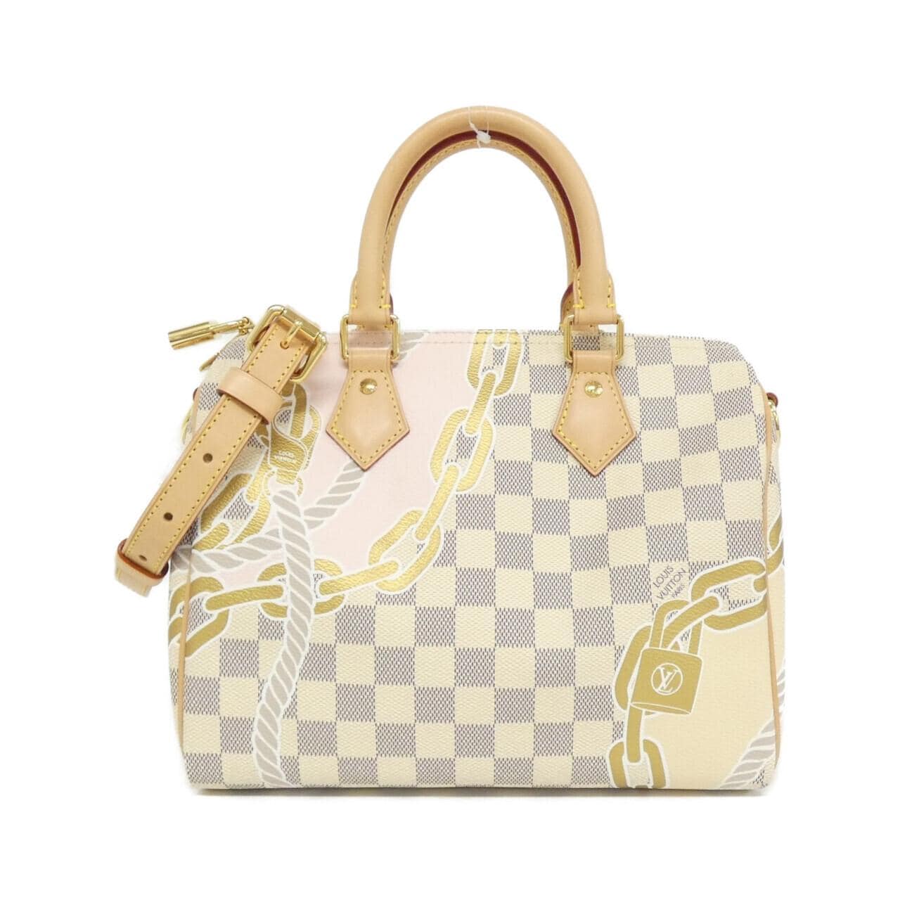 ルイヴィトン ダミエ アズール(ロープアンドチェーン) スピーディ バンドリエール 25cm N40473 ボストンバッグ