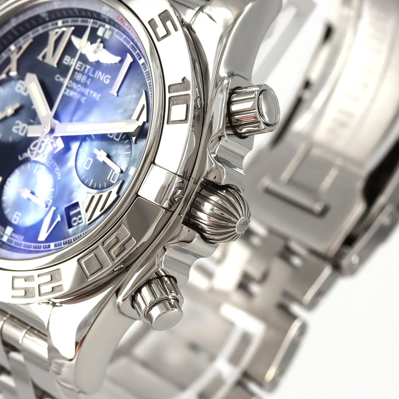 ブライトリング クロノマット44ローマンブラックMOP JAPAN LIMITED AB0111/S011BRMPA SS 自動巻