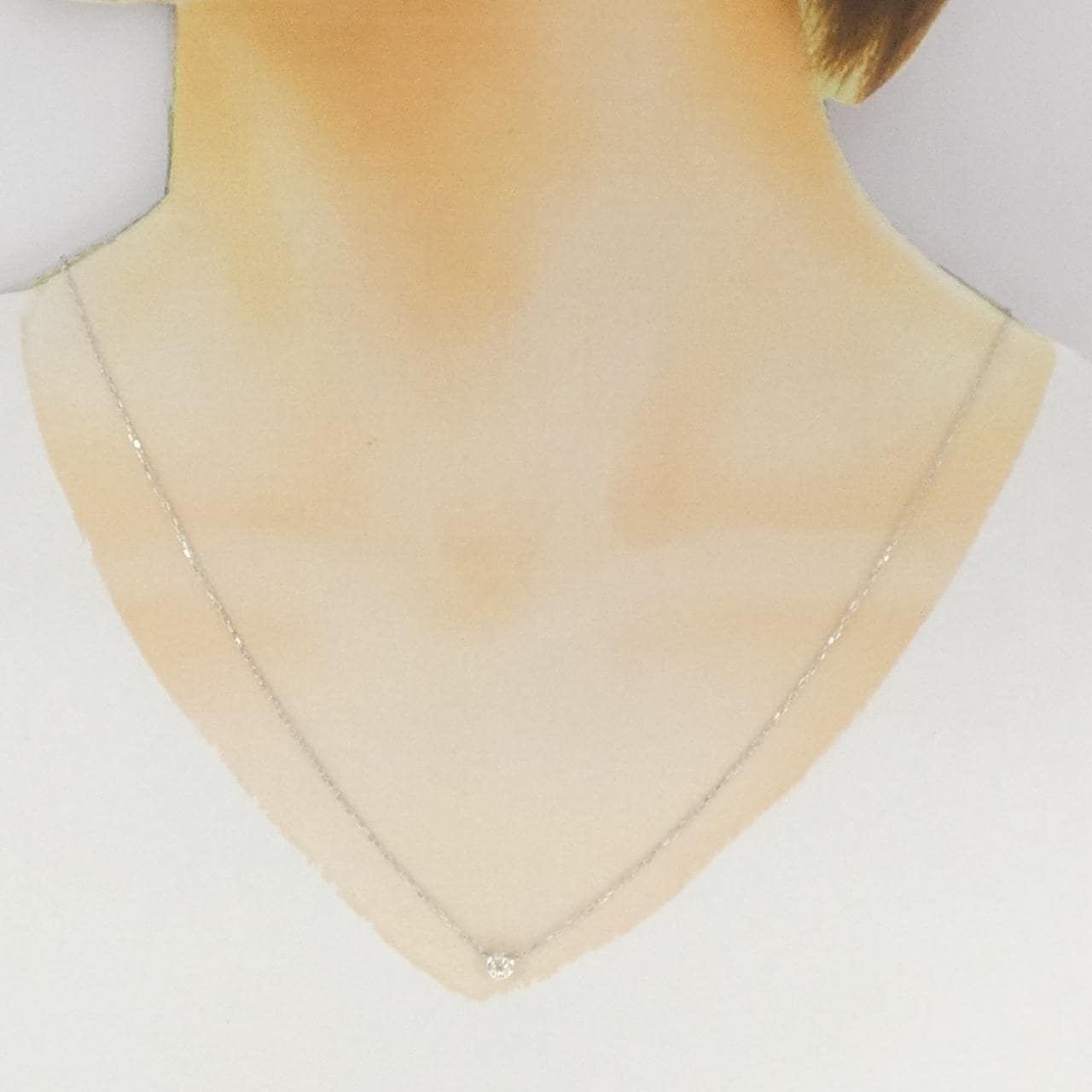 PT900/PT850 ダイヤモンド ネックレス 0.213CT