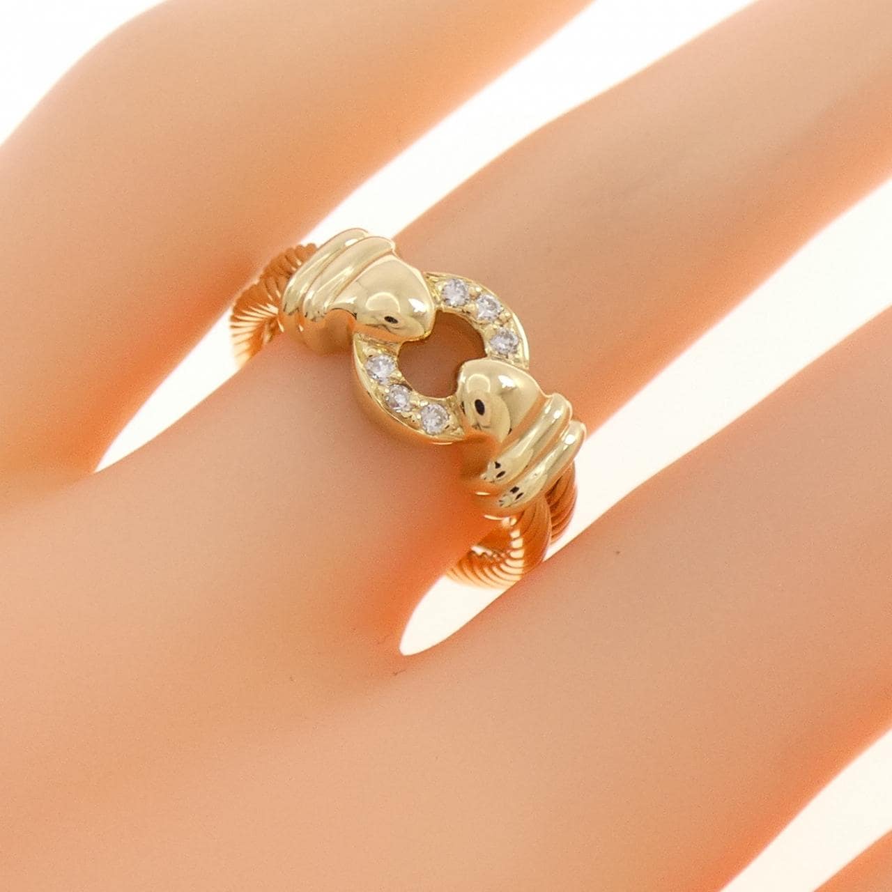 750YG ダイヤモンド リング