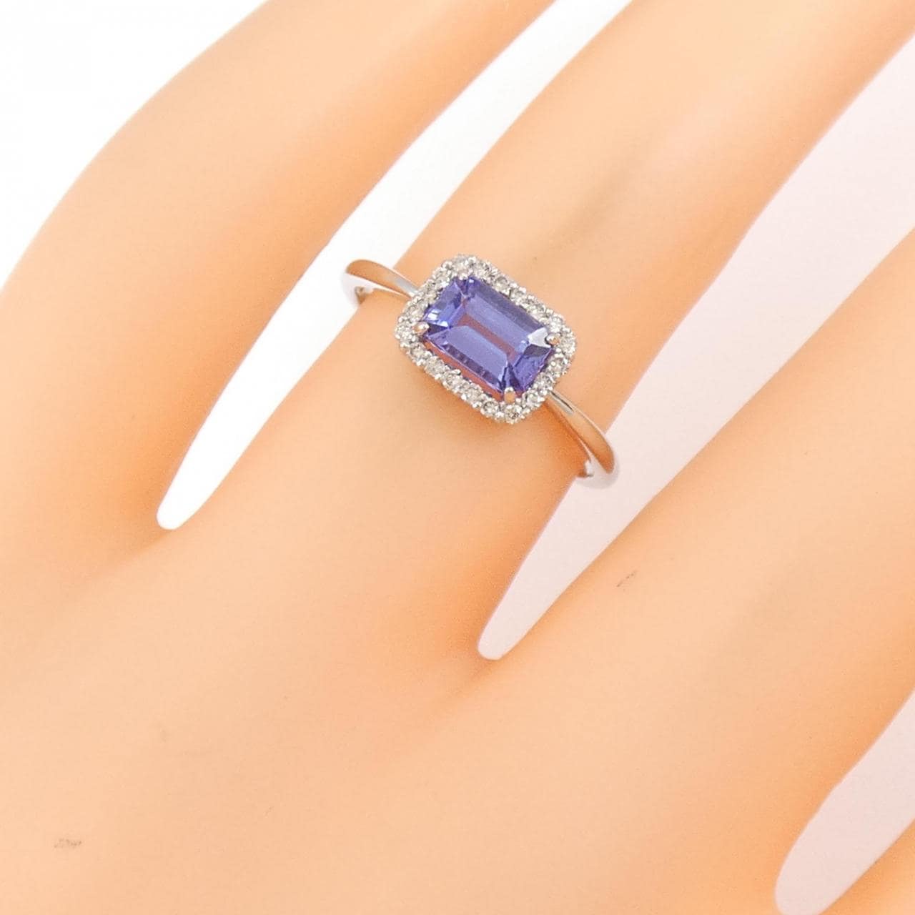 【新品】PT タンザナイト リング 0.70CT