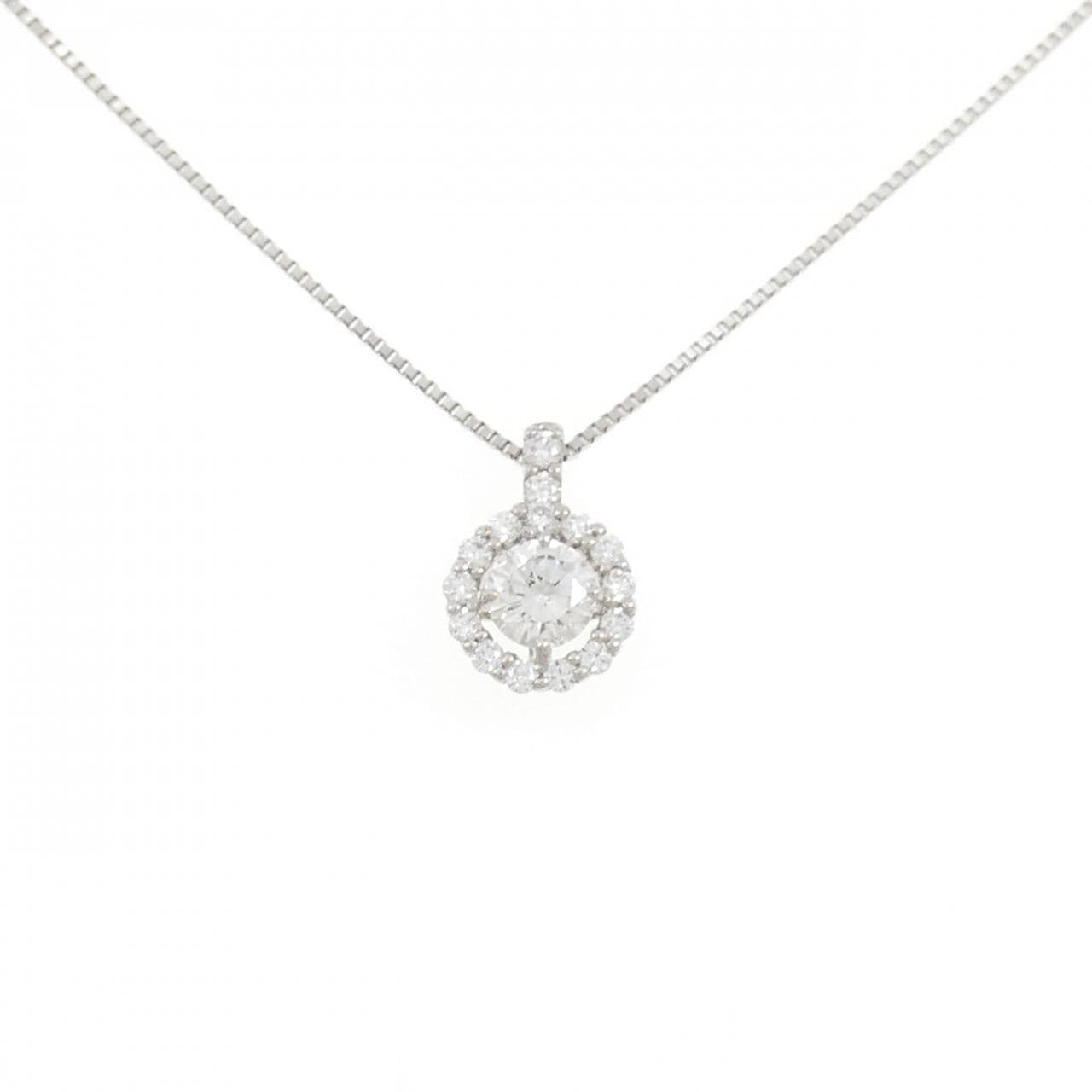 PT900/PT850 ダイヤモンド ネックレス 0.324CT F SI2 VG