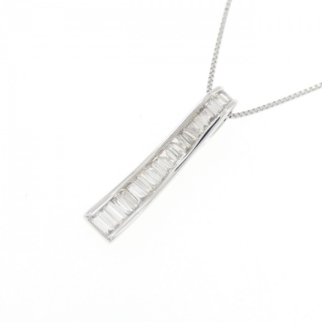 K18WG ダイヤモンド ネックレス 0.23CT