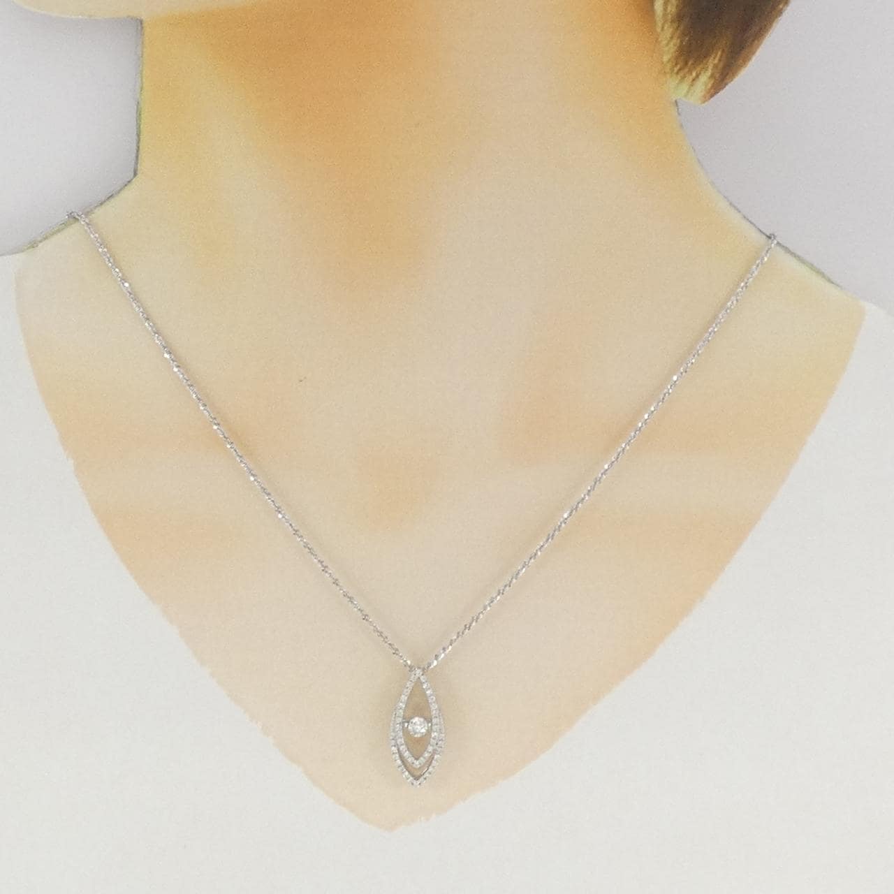 PT900/PT850 ダイヤモンド ネックレス 0.20CT