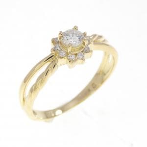 K18YG ダイヤモンド リング 0.11CT