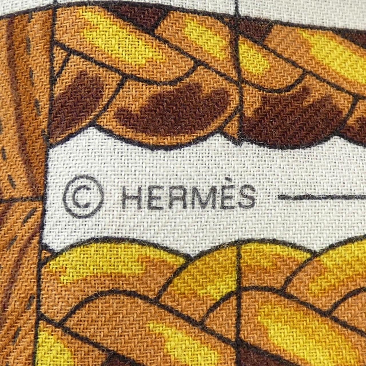 エルメス HERMES COACHING DEJA VU H244093S カレジェアン140 ショール