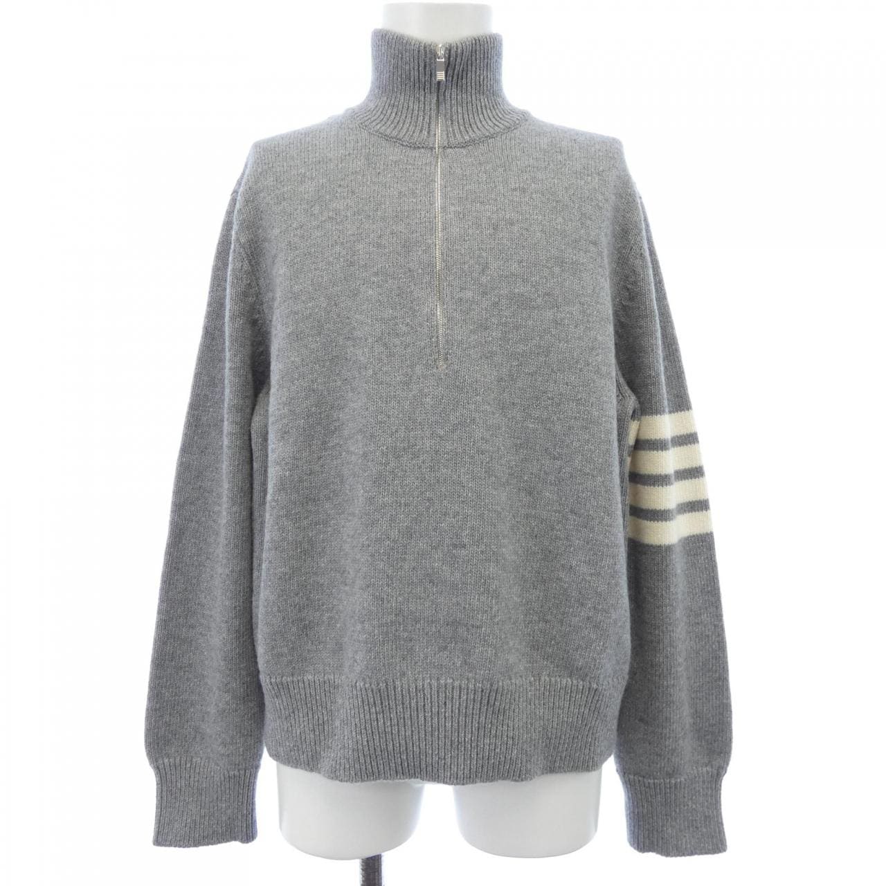 トムブラウン THOM BROWNE メリノウール 4-BAR ファネルネック プルオーバー MKA567A ニット