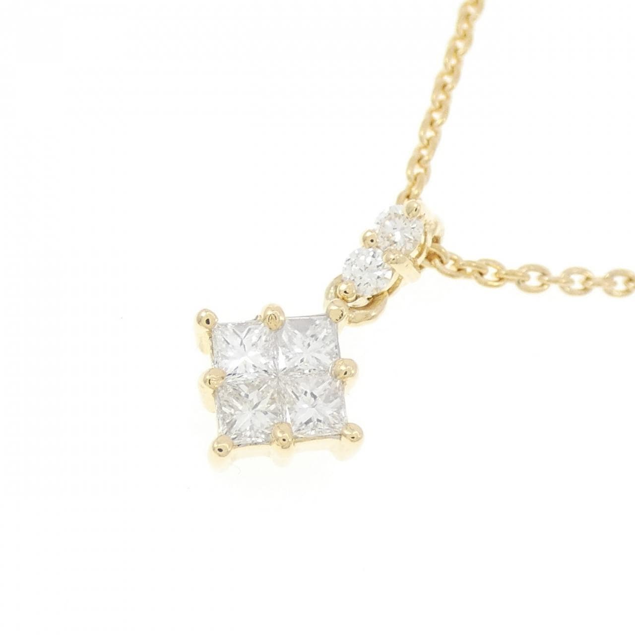 750YG/K18YG ダイヤモンド ネックレス