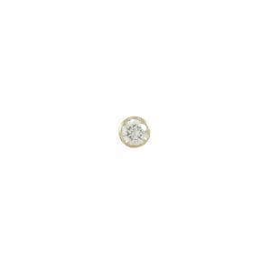 K18YG ソリティア ダイヤモンド ピアス 0.102CT 片耳