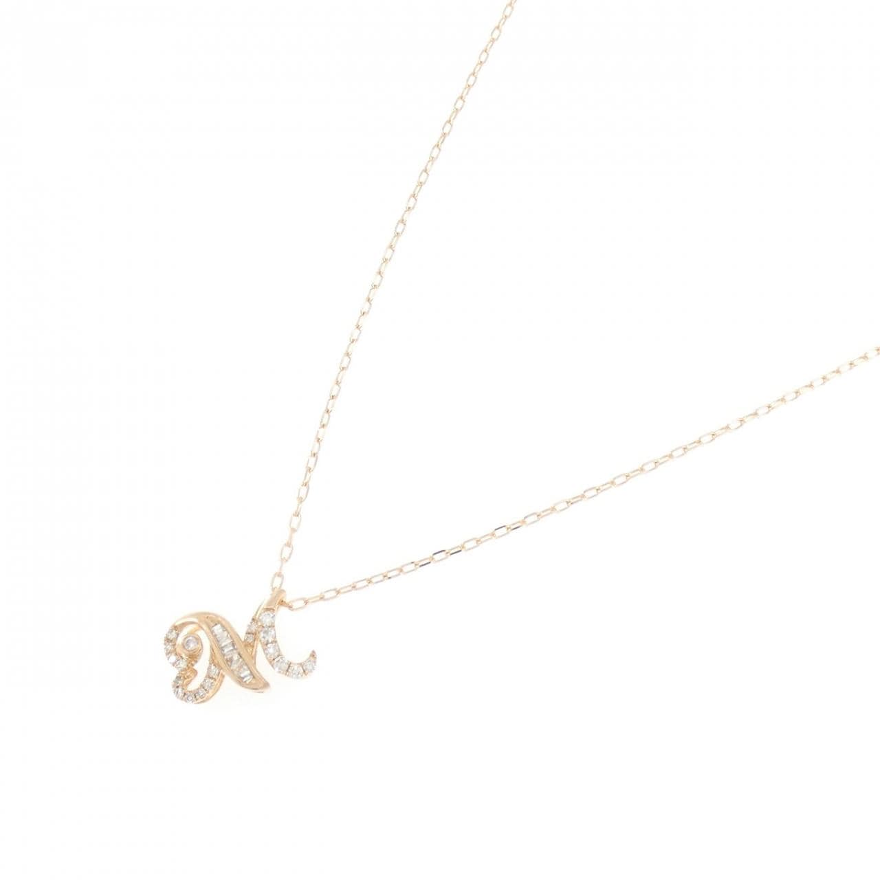 K18PG ダイヤモンド ネックレス 0.10CT