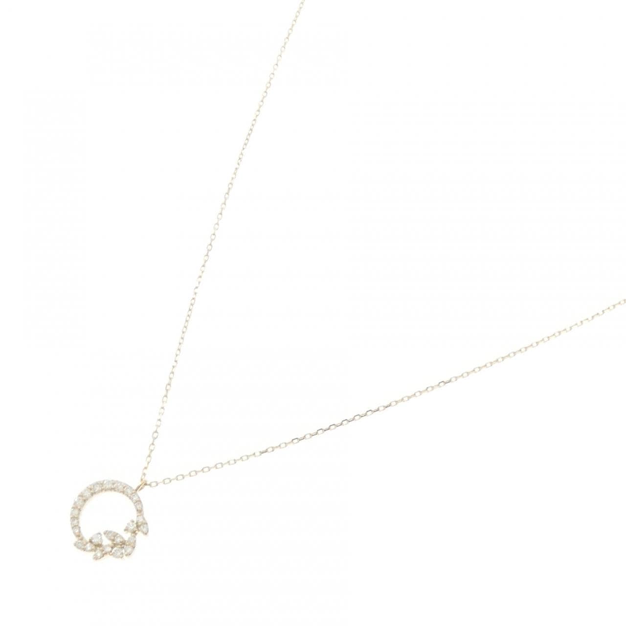 【リメイク】K10YG ダイヤモンド ネックレス 0.15CT