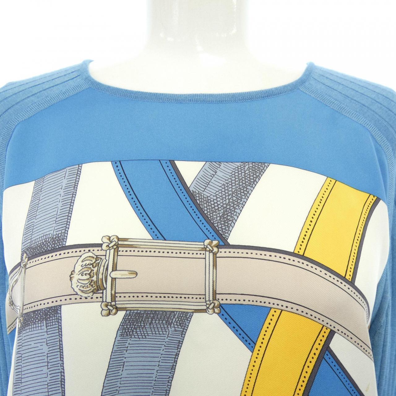 エルメス HERMES CAVAL CADOUR *76-7755 ツイルレーヌ ワンピース