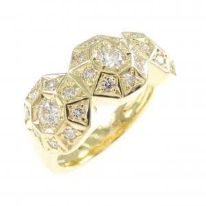K18YG ダイヤモンド リング 0.63CT