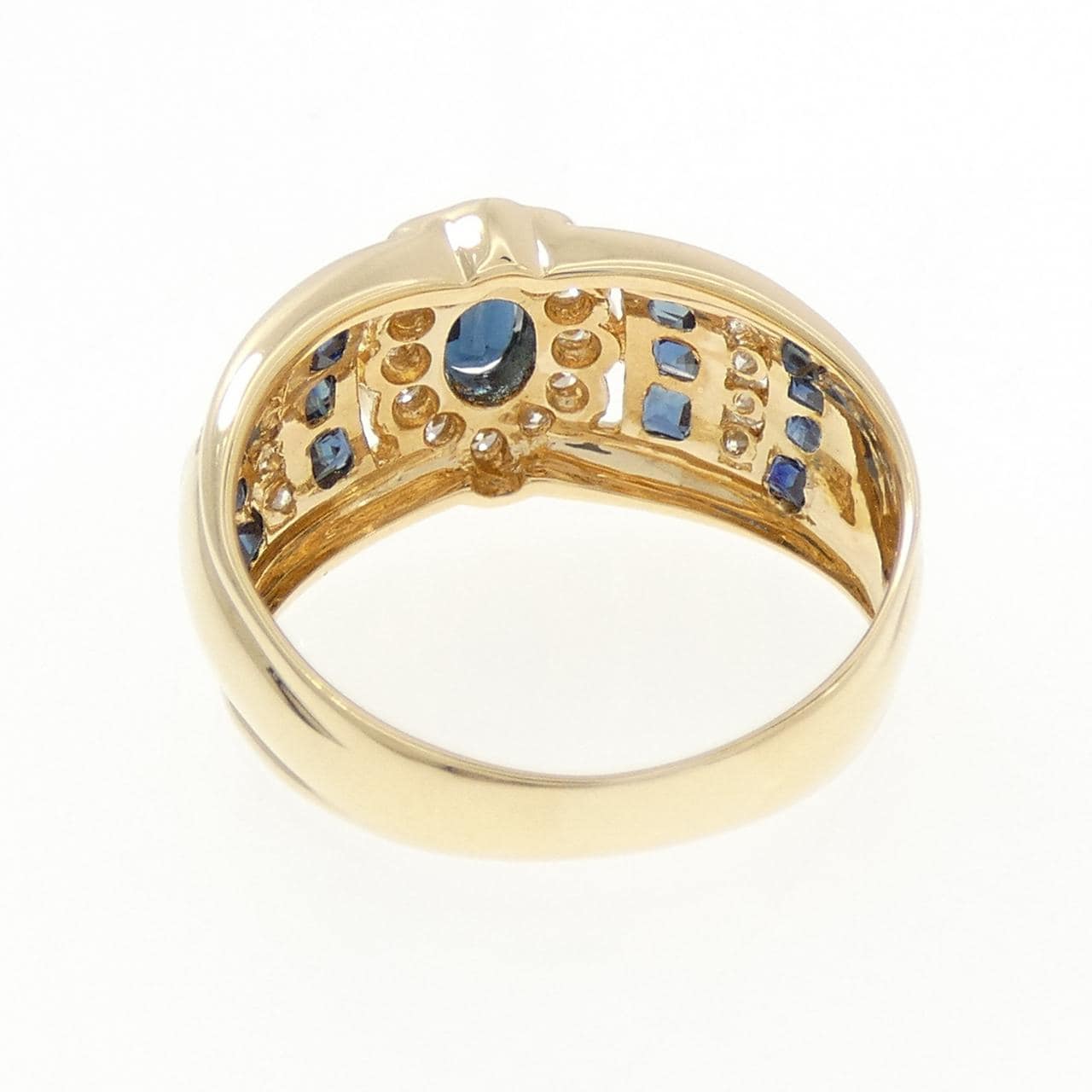 K18YG サファイヤ リング 1.48CT