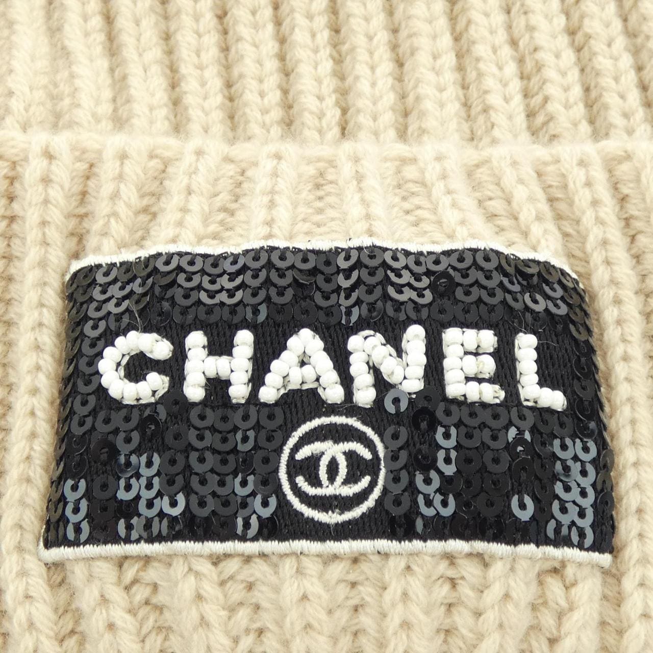 シャネル CHANEL 2次元コード AA9553B13724 ニットキャップ