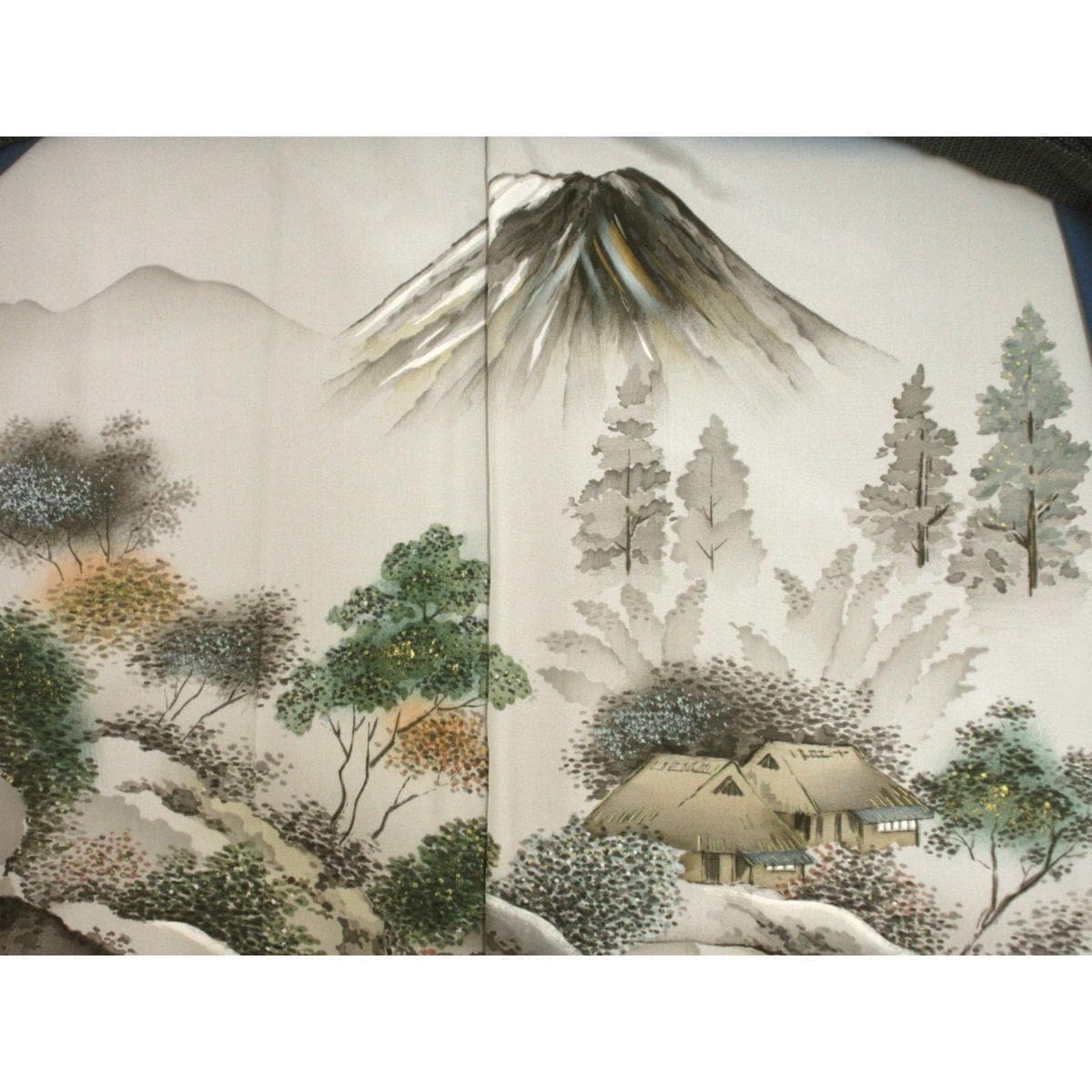 【未使用品】男物【大島紬】１００山　きもの・羽織　２点セット