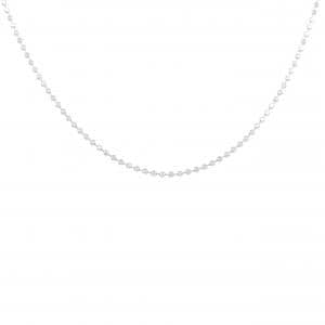 K18WG ボール チェーンネックレス