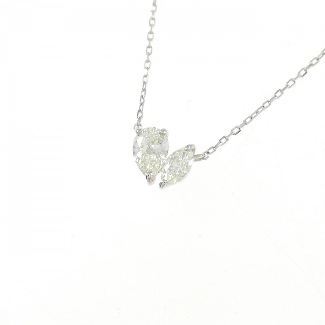 【新品】PT900/PT850 ダイヤモンド ネックレス 0.30CT