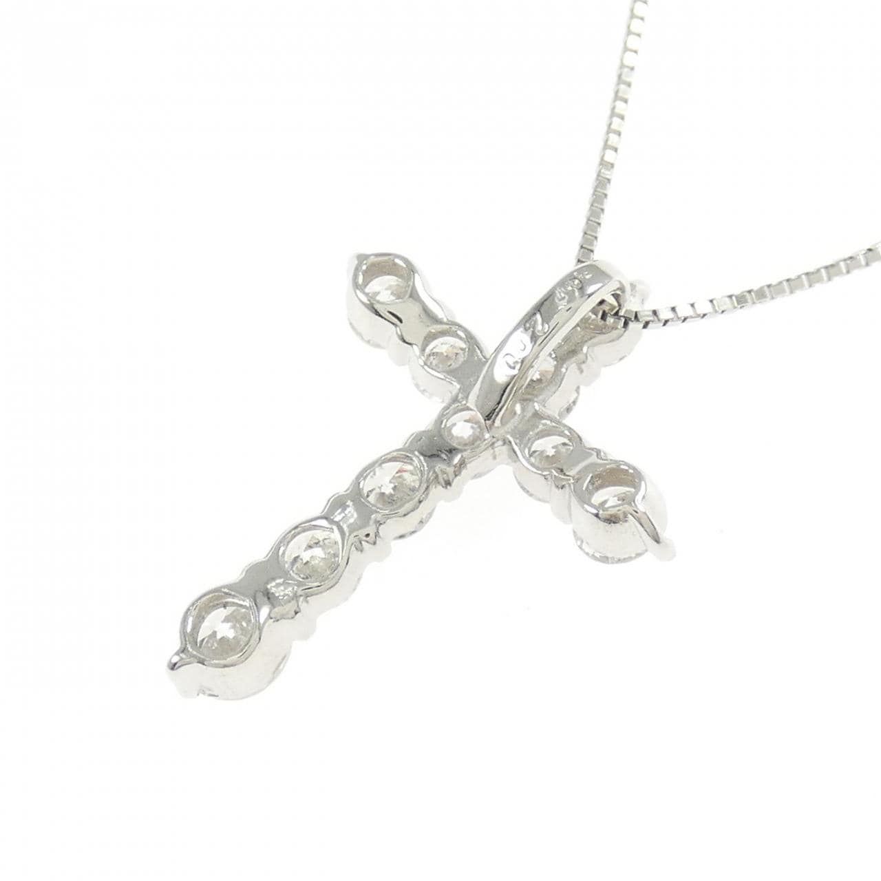 PT900/PT850 クロス ダイヤモンド ネックレス 2.00CT