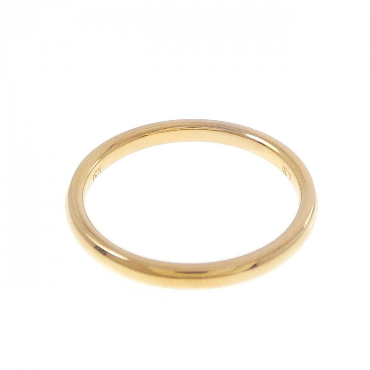 【リメイク】K24YG ハーフエタニティ ダイヤモンド リング 0.20CT