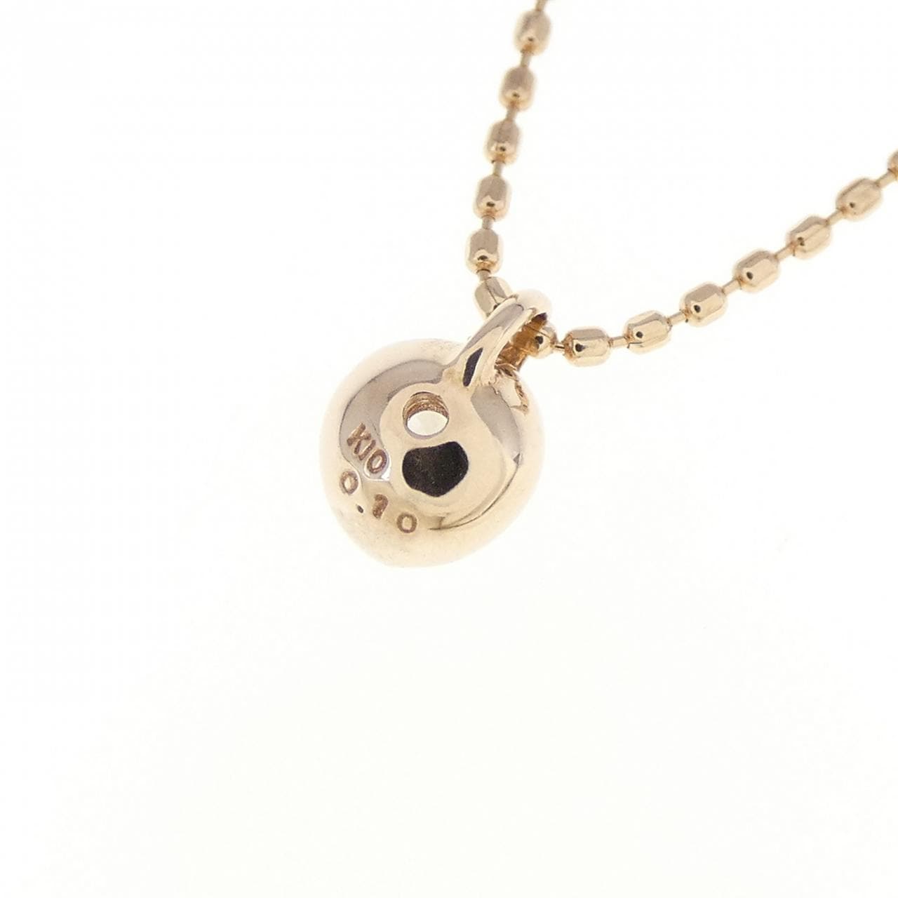 K10PG ダイヤモンド ネックレス 0.10CT