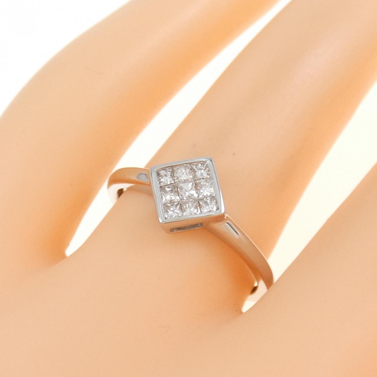 K18WG ダイヤモンド リング 0.20CT