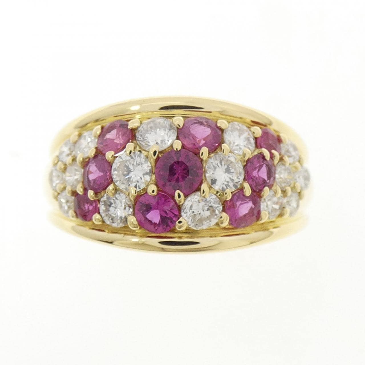 K18YG ルビー リング 0.72CT