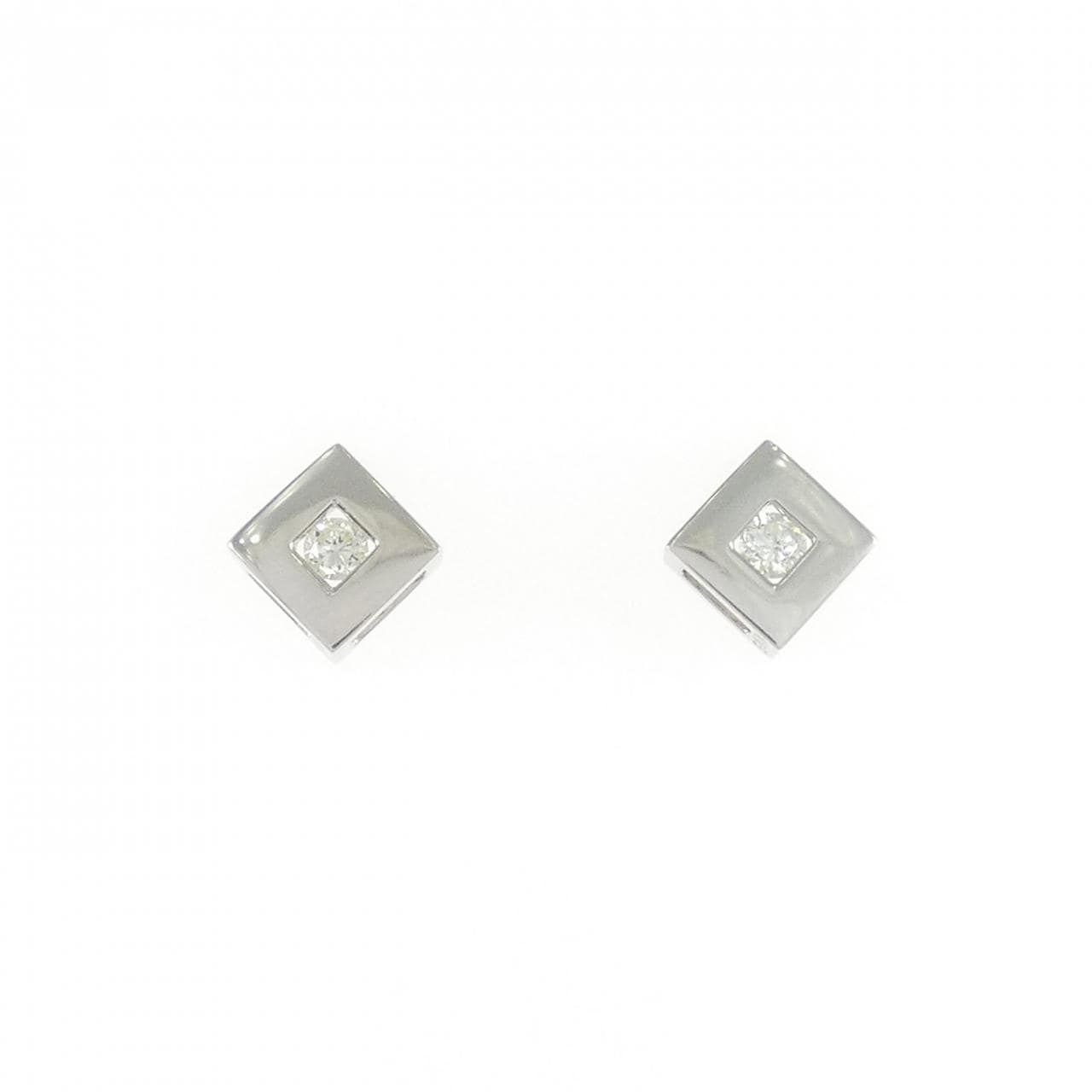 PT900 ダイヤモンド ピアス 0.10CT