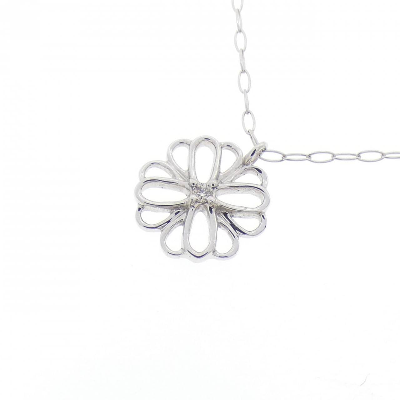 K10WG ダイヤモンド ネックレス