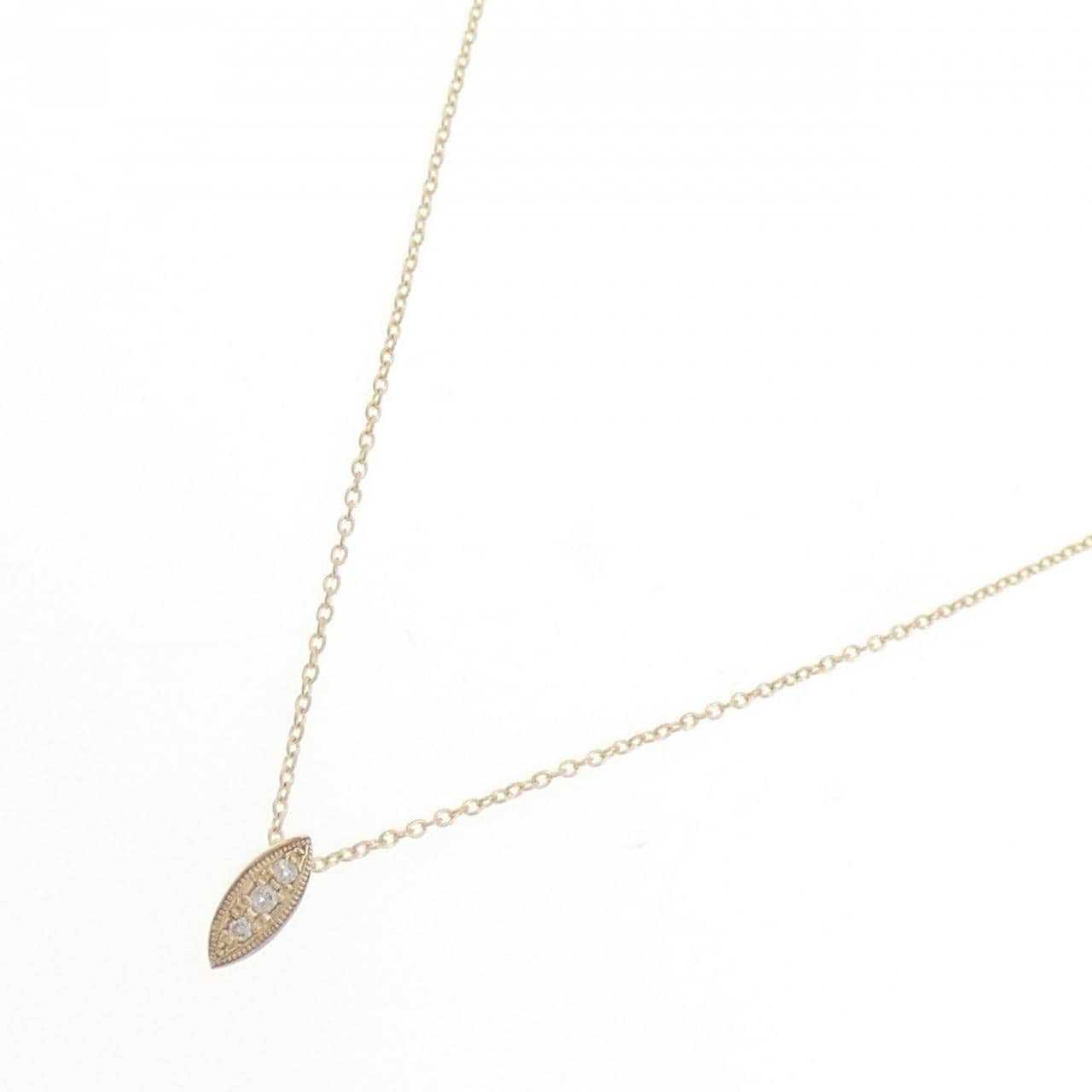 K10YG ダイヤモンド ネックレス 0.03CT