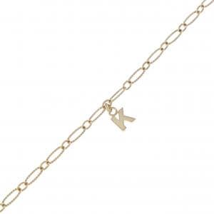 K18YG イニシャルK ブレスレット