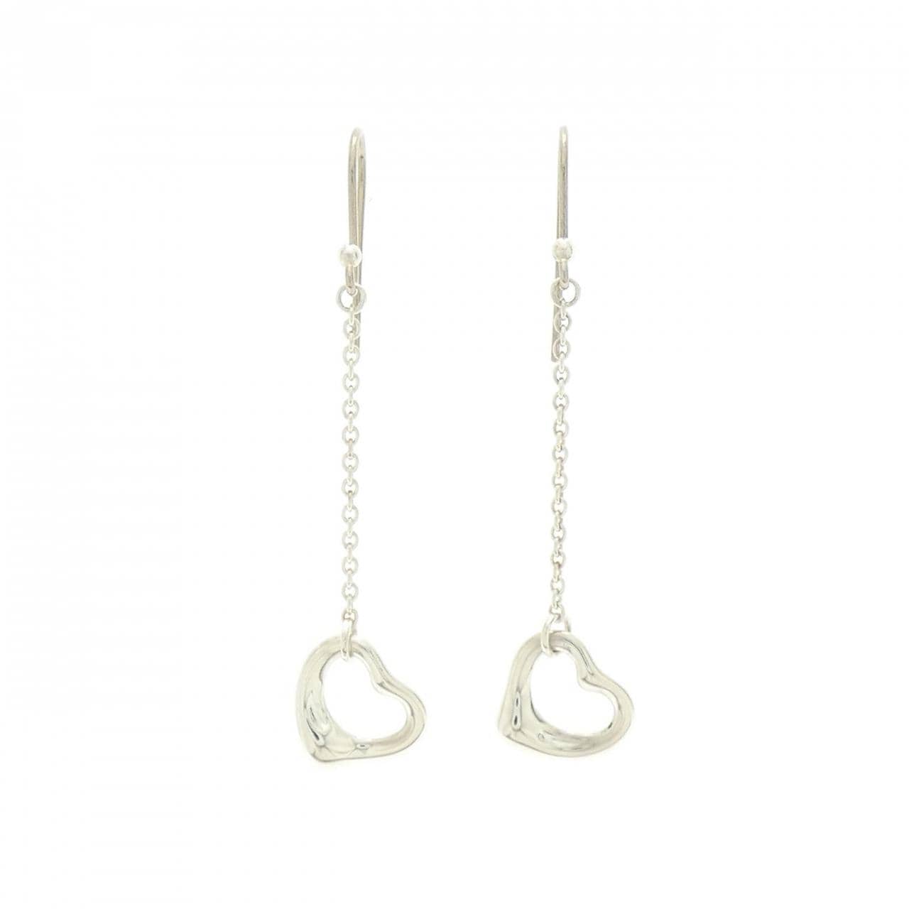 ティファニー オープンハート ドロップ ピアス