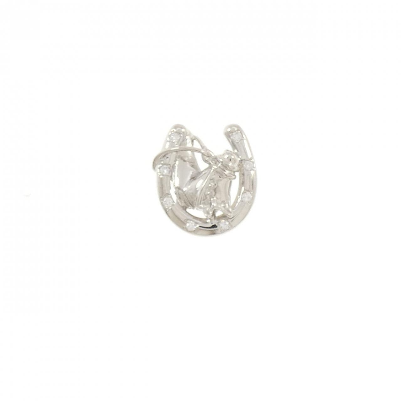 PT900 ダイヤモンド ブローチ 0.05CT