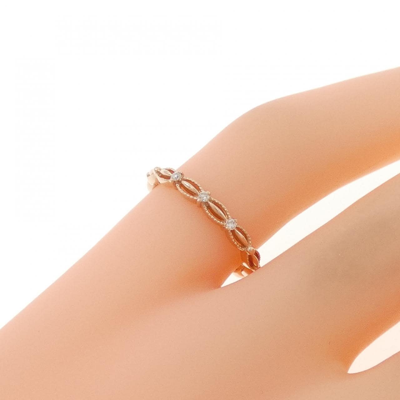 アガット ダイヤモンド リング 0.02CT
