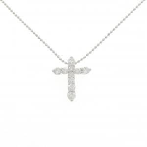 PT900/PT850 クロス ダイヤモンド ネックレス 0.53CT