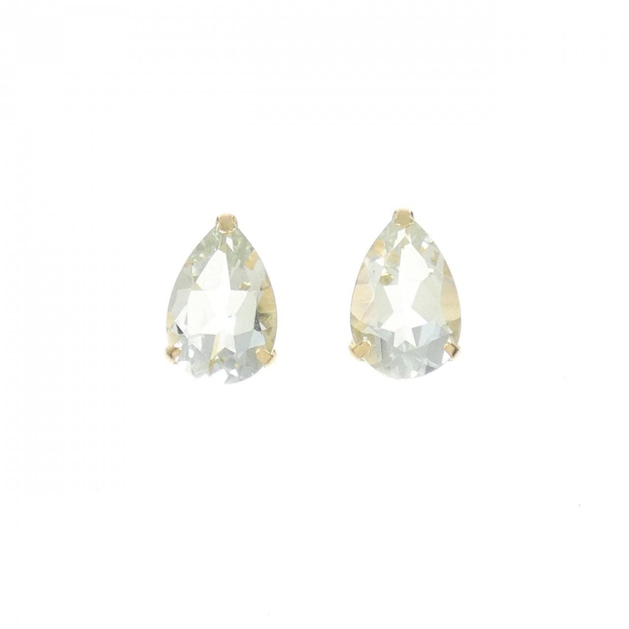 [BRAND NEW] K18YG Quartz earrings