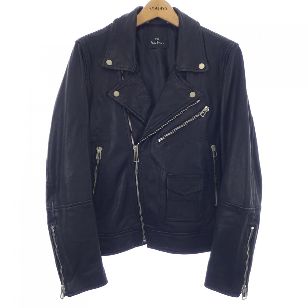 ピーエスポールスミス PS Paul Smith レザーライダースジャケット