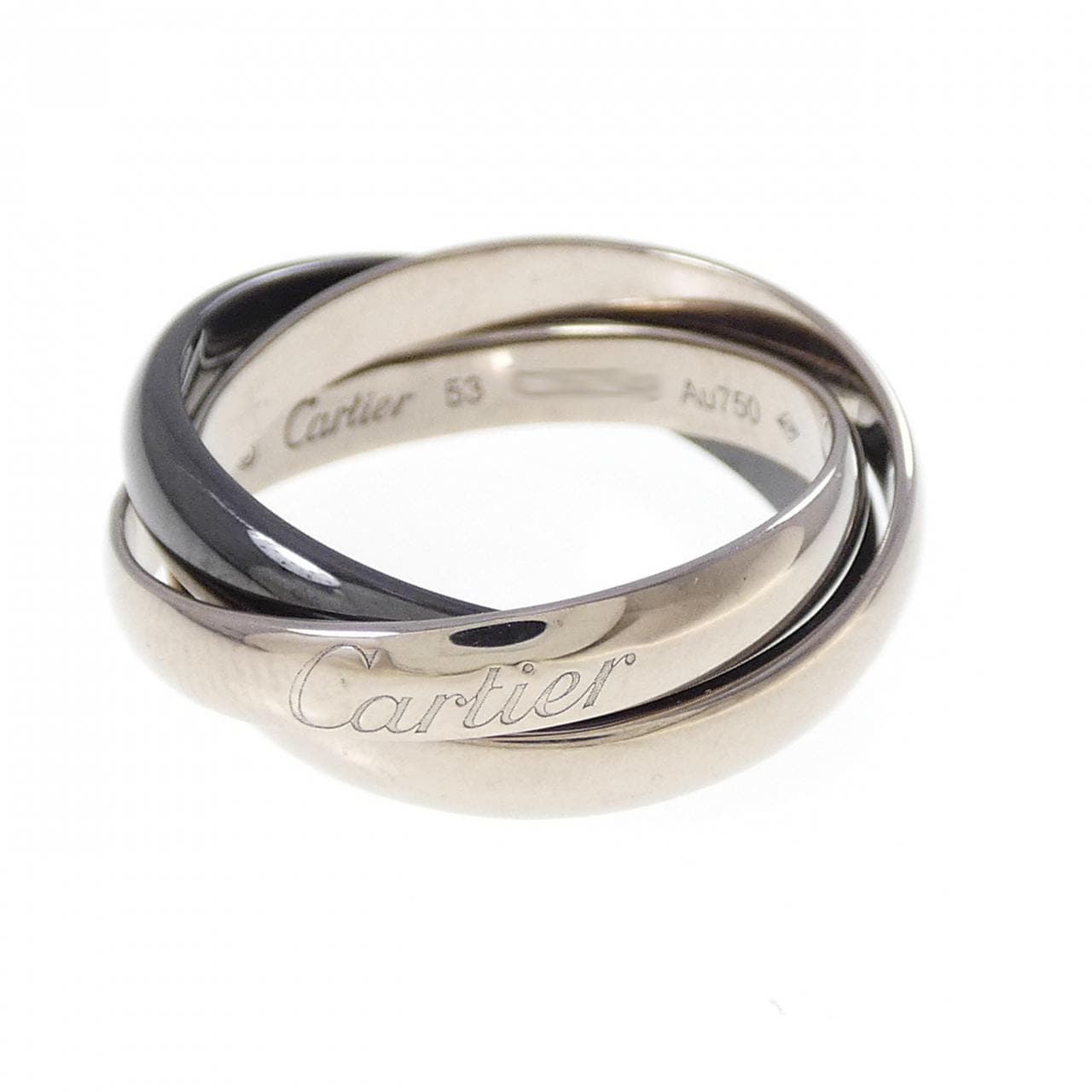 カルティエ トリニティ ブラック&ホワイト リング